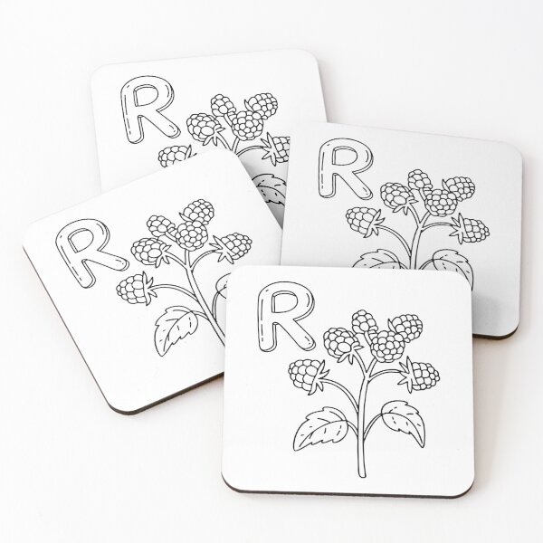 Item preview, An Illustration of the Letter R Standing for Raspberry designed and sold by rasagamastore.