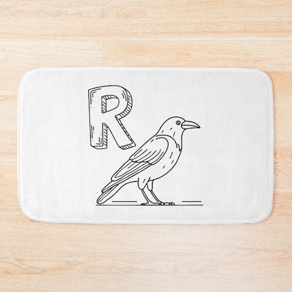 Item preview, An Illustration of letter R stand for Raven designed and sold by rasagamastore.