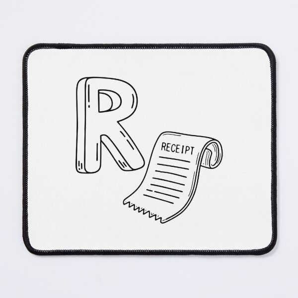 Item preview, An Illustration of letter R stand for Receipt designed and sold by rasagamastore.