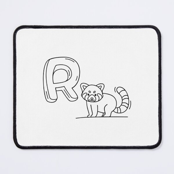 Item preview, An Illustration of letter R stand for Red panda designed and sold by rasagamastore.