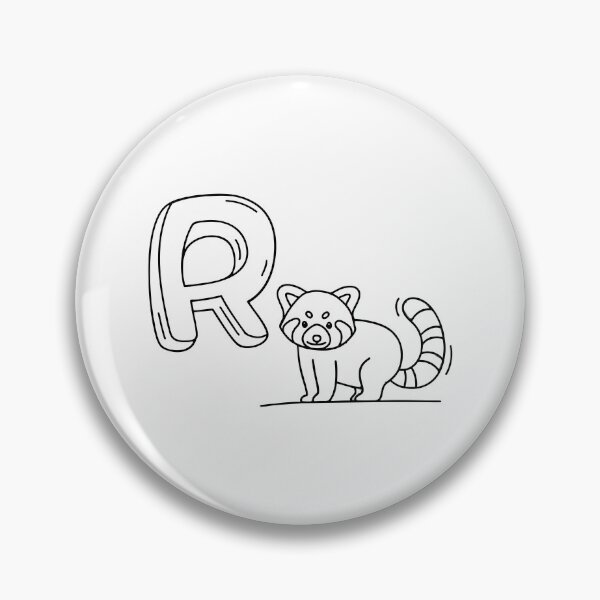 Item preview, An Illustration of letter R stand for Red panda designed and sold by rasagamastore.