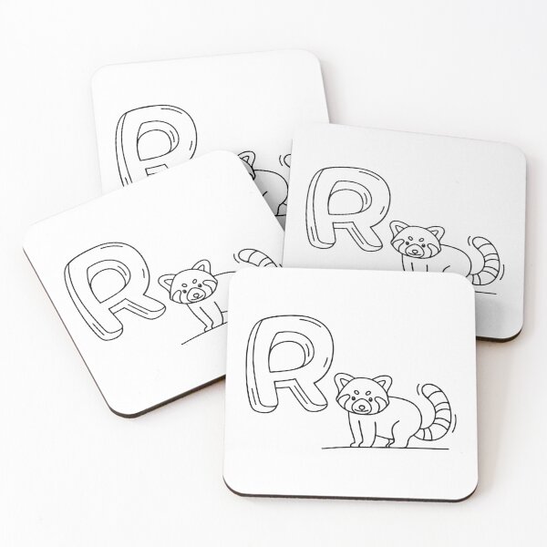 Item preview, An Illustration of letter R stand for Red panda designed and sold by rasagamastore.