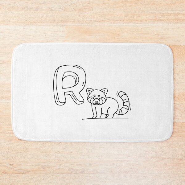Item preview, An Illustration of letter R stand for Red panda designed and sold by rasagamastore.