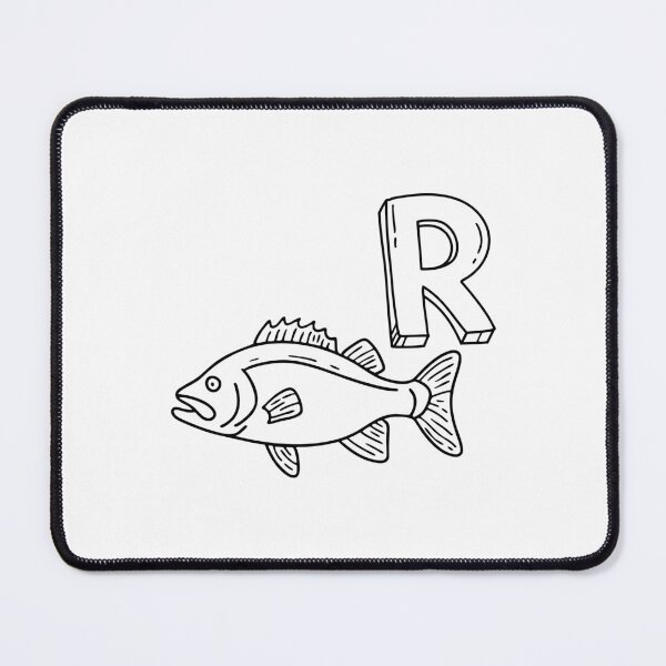 Item preview, An Illustration of letter R stand for Redfish designed and sold by rasagamastore.