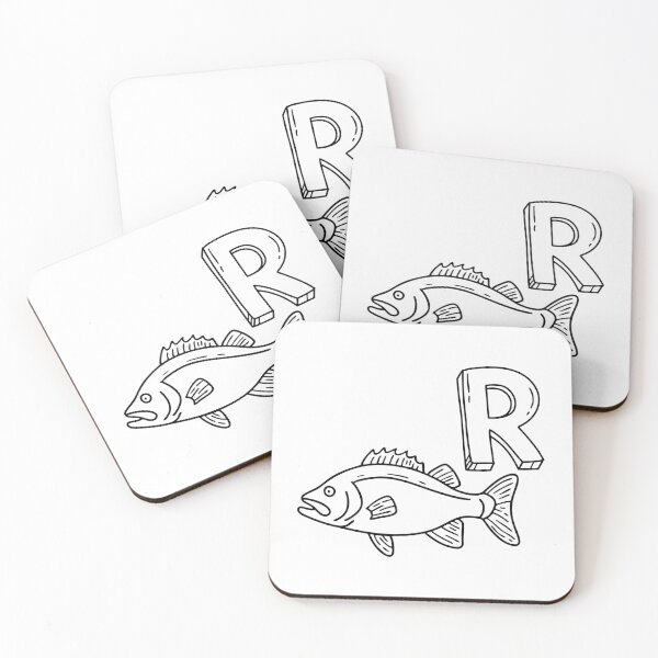 Item preview, An Illustration of letter R stand for Redfish designed and sold by rasagamastore.