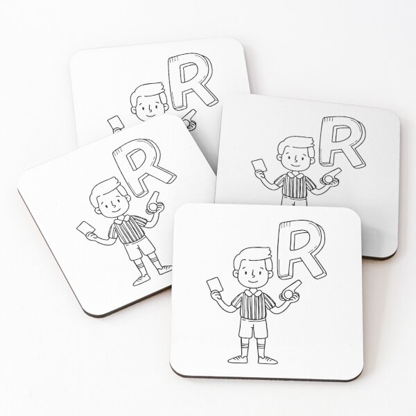 Item preview, An Illustration of letter R stand for Referee designed and sold by rasagamastore.