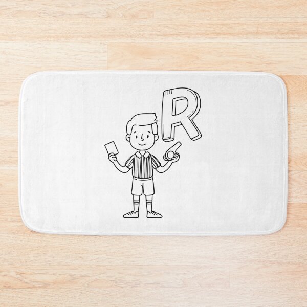 Item preview, An Illustration of letter R stand for Referee designed and sold by rasagamastore.