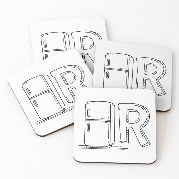 Item preview, An Illustration of letter R stand for Refrigerator designed and sold by rasagamastore.