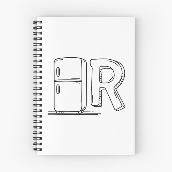 Item preview, An Illustration of letter R stand for Refrigerator designed and sold by rasagamastore.