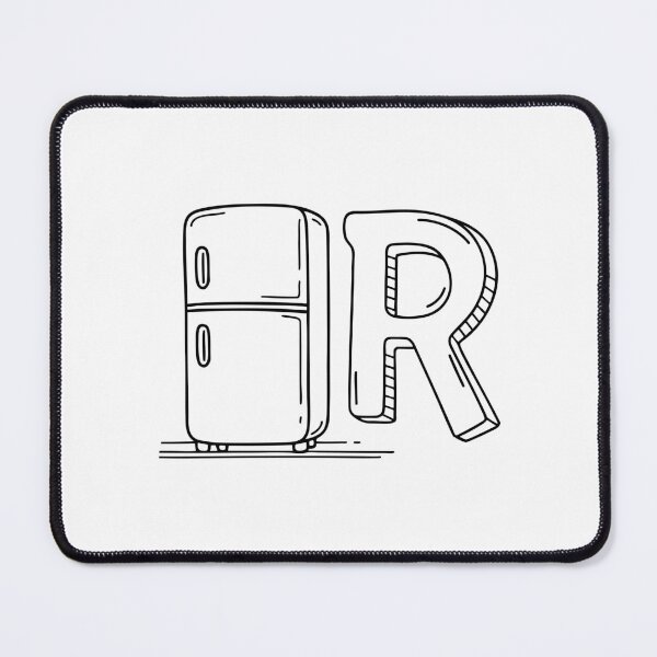 Item preview, An Illustration of letter R stand for Refrigerator designed and sold by rasagamastore.