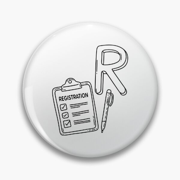 Item preview, An Illustration of letter R stand for Registration designed and sold by rasagamastore.