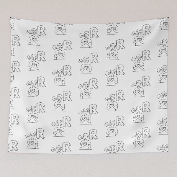 Item preview, An Illustration of letter R stand for Relief designed and sold by rasagamastore.