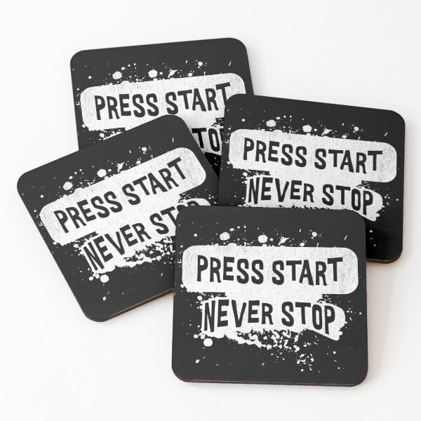 Item preview, Press Start Never Stop Gaming Design designed and sold by Charcoalart.
