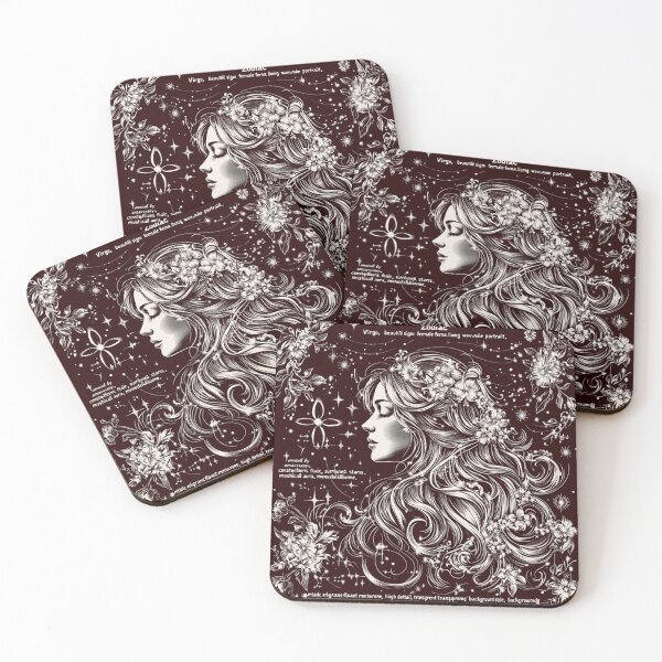 Item preview, Virgo Zodiac Sign – Elegant & Minimal Astrology Design designed and sold by Inkora-Art.