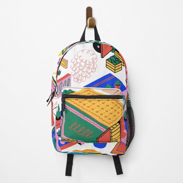Item preview, Colorful Farmers Market Illustration – Vibrant Retro Outdoor Market Scene designed and sold by lunacustomsph.