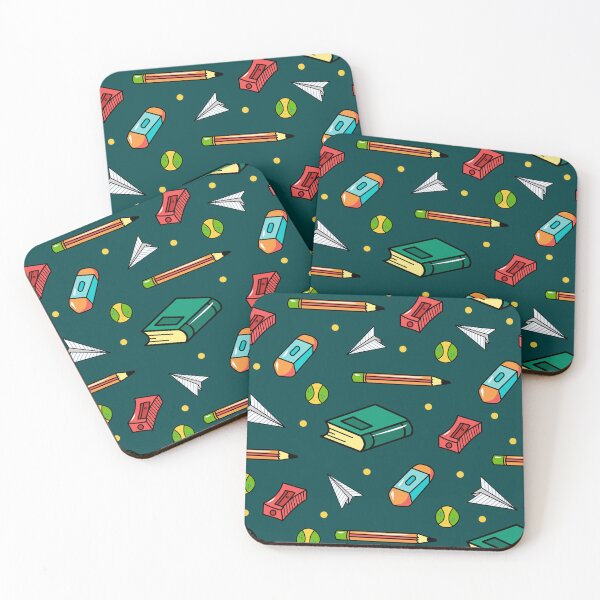 Item preview, Colorful School Supplies Pattern Drawstring Bags designed and sold by FestivityFinds.