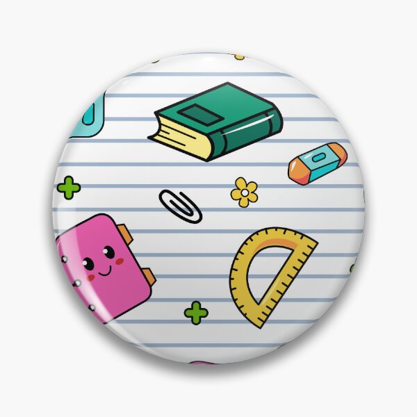 Item preview, Cute School Supplies Pattern with Books & Calculators Notebooks designed and sold by FestivityFinds.