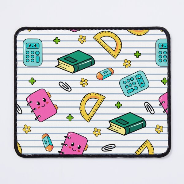 Item preview, Cute School Supplies Pattern with Books & Calculators Notebooks designed and sold by FestivityFinds.