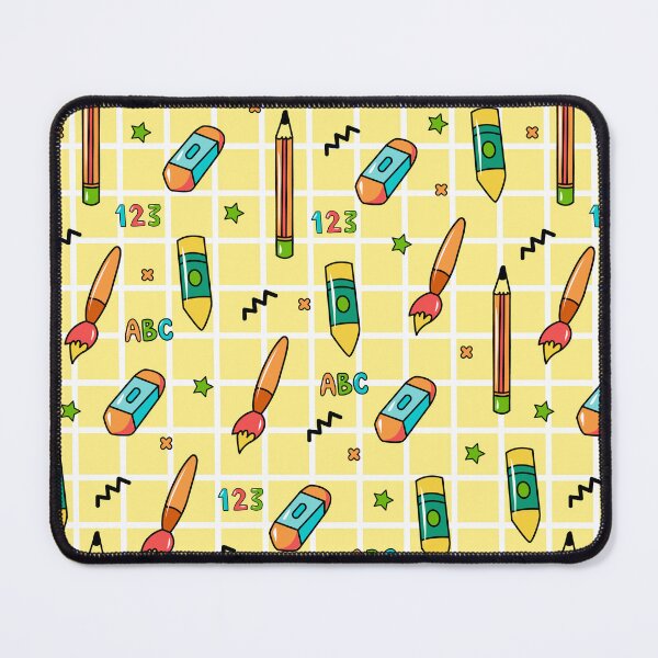 Item preview, Playful School Supplies Pattern with Pencils and Crayons Drawstring Bags designed and sold by FestivityFinds.