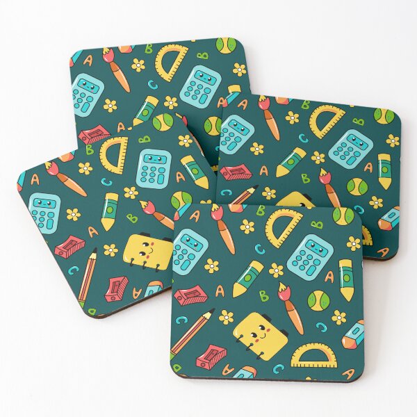 Item preview, Kawaii Calculators, notebooks, ABC & School Supplies Drawstring Bags designed and sold by FestivityFinds.