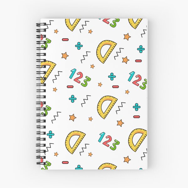Item preview, Fun Math Pattern with Numbers & Protractors – Back to School Notebooks designed and sold by FestivityFinds.