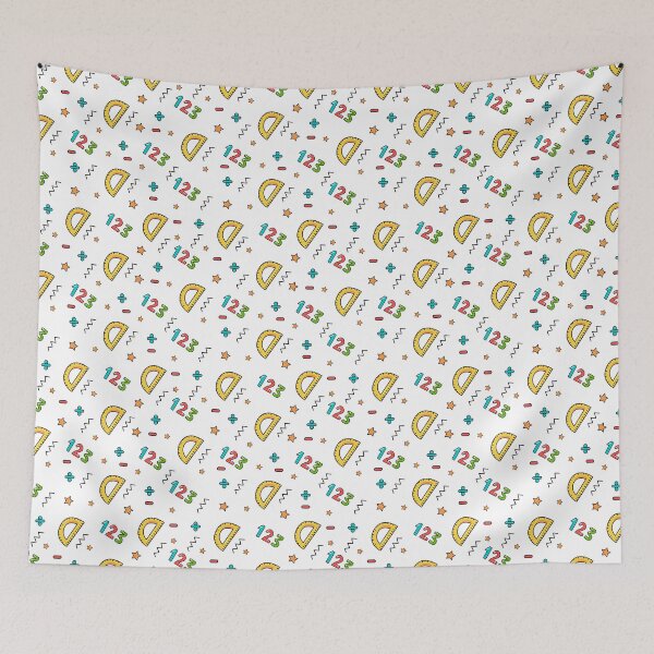 Item preview, Fun Math Pattern with Numbers & Protractors – Back to School Notebooks designed and sold by FestivityFinds.