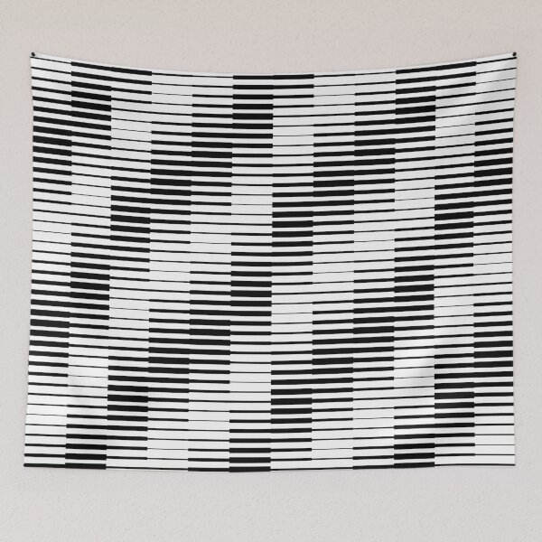 Item preview, ABSTRACT SCANLINES BLACK AND WHITE, BY SUBGIRL designed and sold by SUBGIRL.