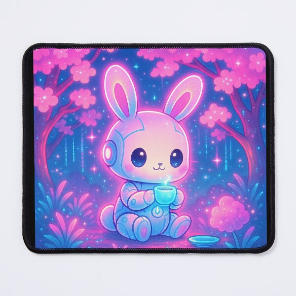 Item preview, Neon Sakura Tea Time designed and sold by AIUnfiltered.