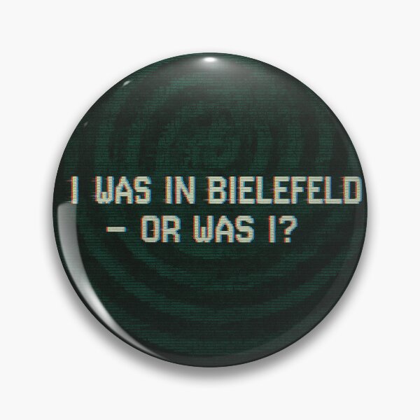 Item preview, Bielefeld Glitch Poster – VHS-style conspiracy meme designed and sold by Domci.