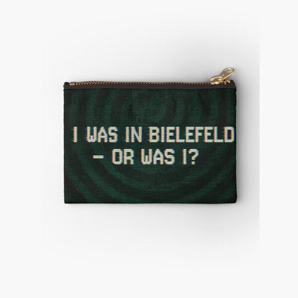 Item preview, Bielefeld Glitch Poster – VHS-style conspiracy meme designed and sold by Domci.