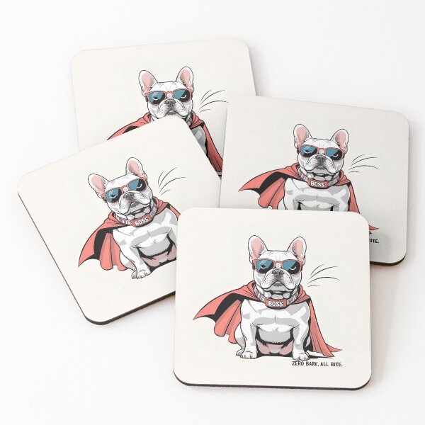 Item preview, Zero Bark. All Bite. – Bold French Bulldog Superdog Design designed and sold by Cheeky G Designs.