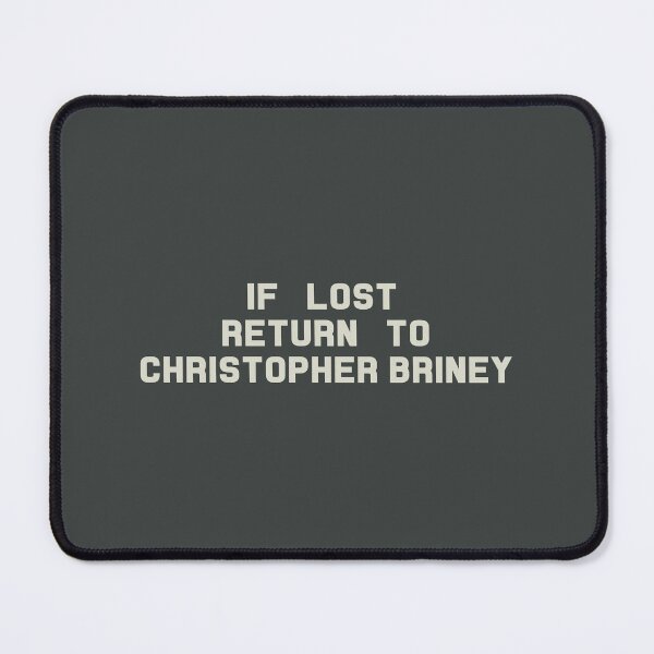 Item preview, If Lost Return to Christopher Briney Tee designed and sold by deluluhaze.