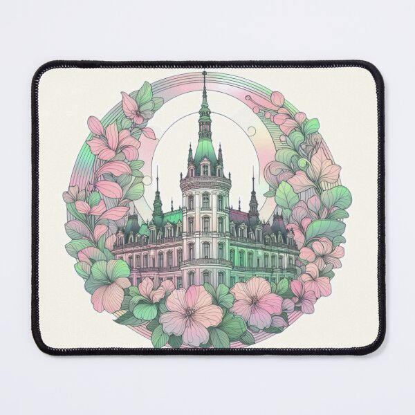 Item preview, Minimalist French Castle - Modern Chateaucore Aesthetic Wall Art designed and sold by Sugar Wisdom .