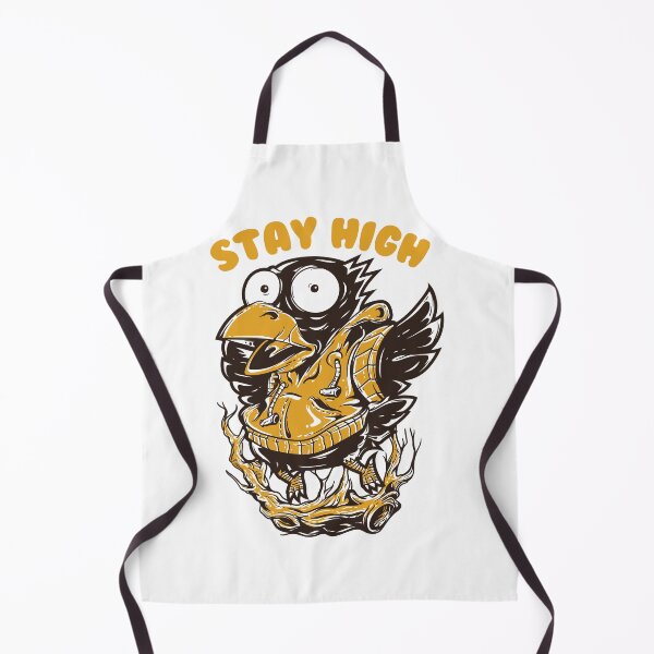 Item preview, Stylized Cartoon Crow in Hoodie – "Stay High" Vintage Pop Art Design designed and sold by TeesHearts100.