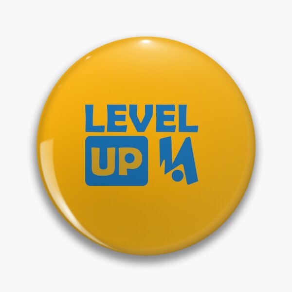 Item preview, Level Up – Minimalist Success Quote in Blue Gold designed and sold by ZASfx.