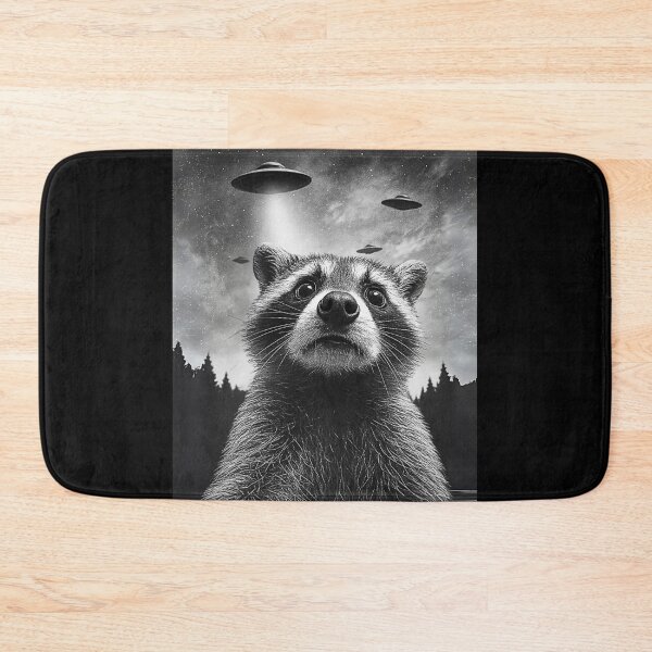 Item preview, Raccoon UFO Encounter | Cute Alien Abduction Funny Space Animal designed and sold by Teez Haven.