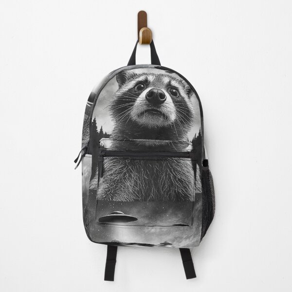 Item preview, Raccoon UFO Encounter | Cute Alien Abduction Funny Space Animal designed and sold by Teez Haven.