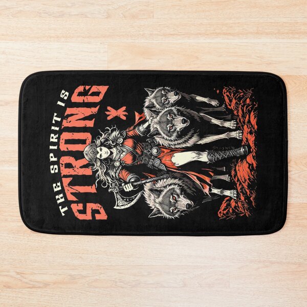 Item preview, Viking Woman Shield Maiden Strong Norse Spirit Wolf Pack designed and sold by GrandeDuc.