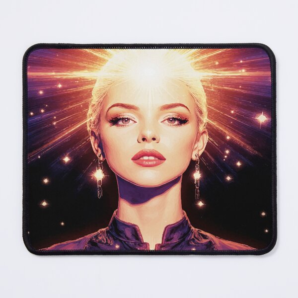Item preview, Dolled Up Radiant Soul — Celestial Pop Art Portrait of a Strong Woman designed and sold by Ojo de Lilith.