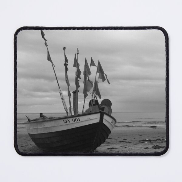Item preview, fishing boat, b&w designed and sold by Nordic Waters Collection.