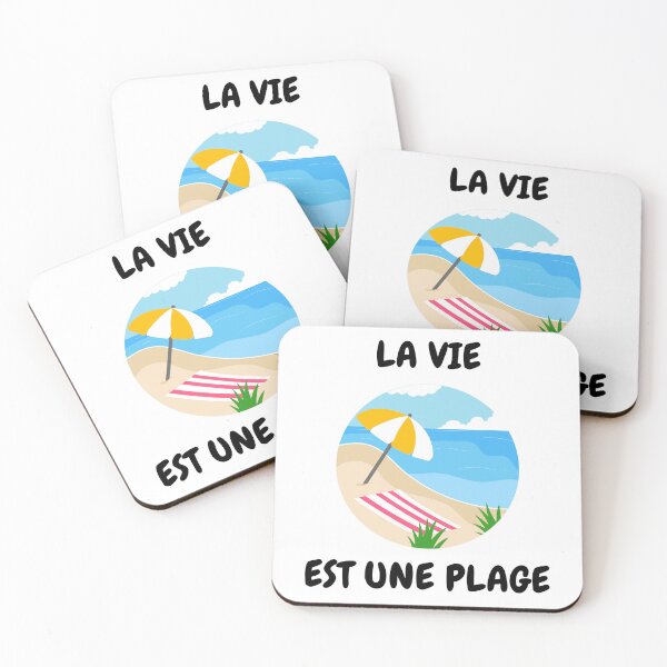 Item preview, LA VIE EST UNE PLAGE designed and sold by Instants Design.