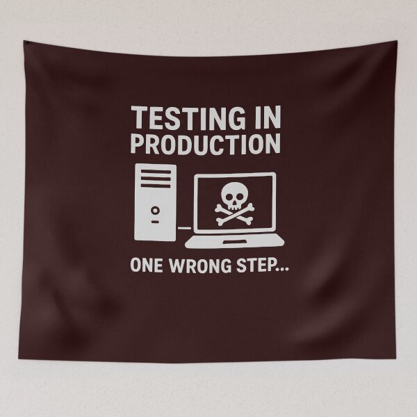 Item preview, Testing In Prod Funny Developer Quote designed and sold by Lunari Prints.