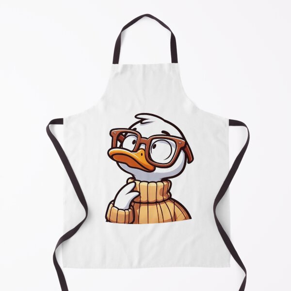 Item preview, Flustered Cartoon Duck in Glasses and Turtleneck Sweater designed and sold by Confuzz1ed.