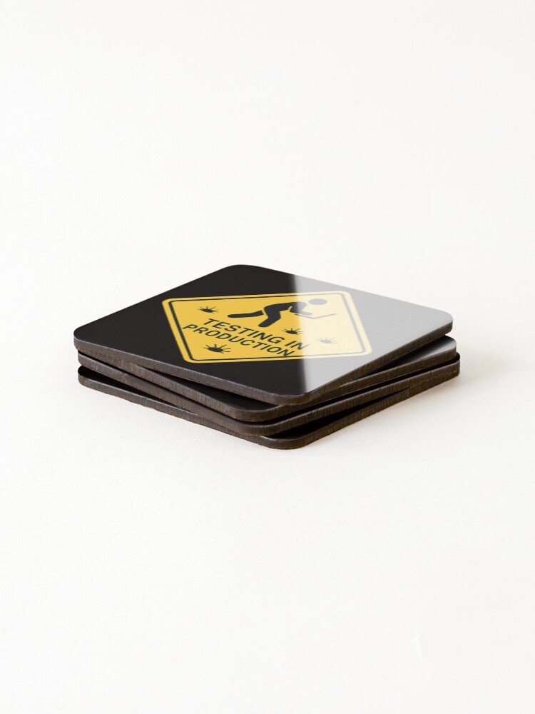 Thumbnail 4 of 5, Coasters (Set of 4), Test In Production Coding Developer Style designed and sold by Nibek.
