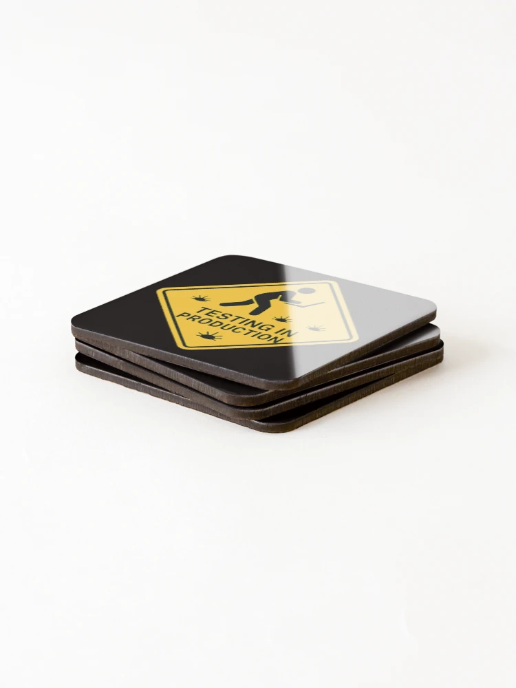 Thumbnail 4 of 5, Coasters (Set of 4), Test In Production Coding Developer Style designed and sold by Lunari Prints.