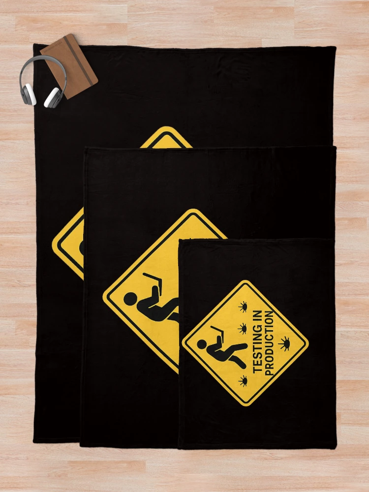 Thumbnail 5 of 6, Throw Blanket, Test In Production Coding Developer Style designed and sold by Lunari Prints.