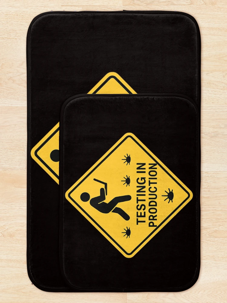Thumbnail 5 of 6, Bath Mat, Test In Production Coding Developer Style designed and sold by Lunari Prints.