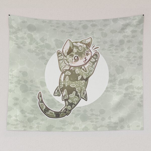 Item preview, CATSHARK - Spotted wobbegong shark designed and sold by Zvak Keh Art.