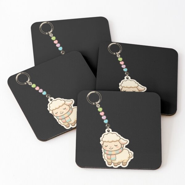 Item preview, Kawaii keychain Cute sheep designed and sold by DamioPolArt.
