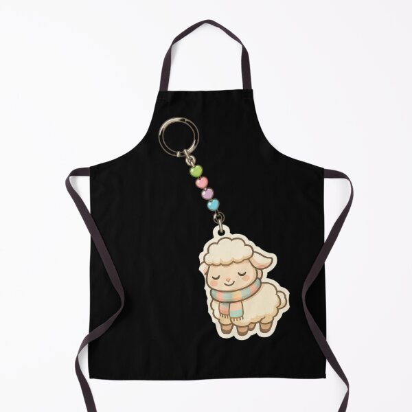 Item preview, Kawaii keychain Cute sheep designed and sold by DamioPolArt.